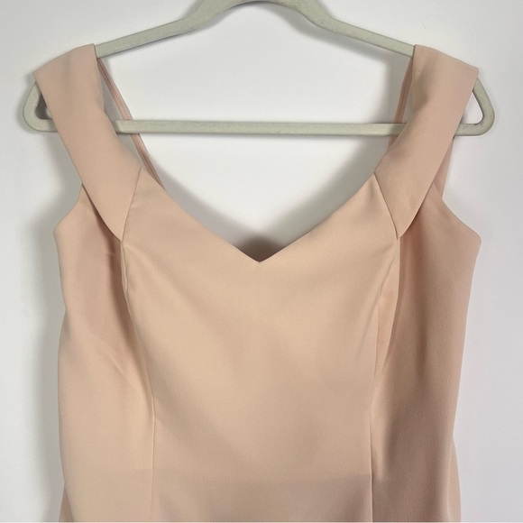 Dessy Collection- OFF-THE-SHOULDER CRISS CROSS BACK TRUMPET GOWN - Picture 6 of 15